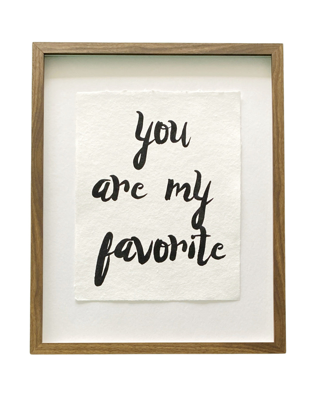 'you are my favorite' handmade paper print