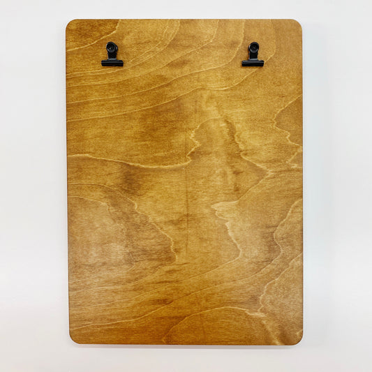 handmade paper wood clipboard