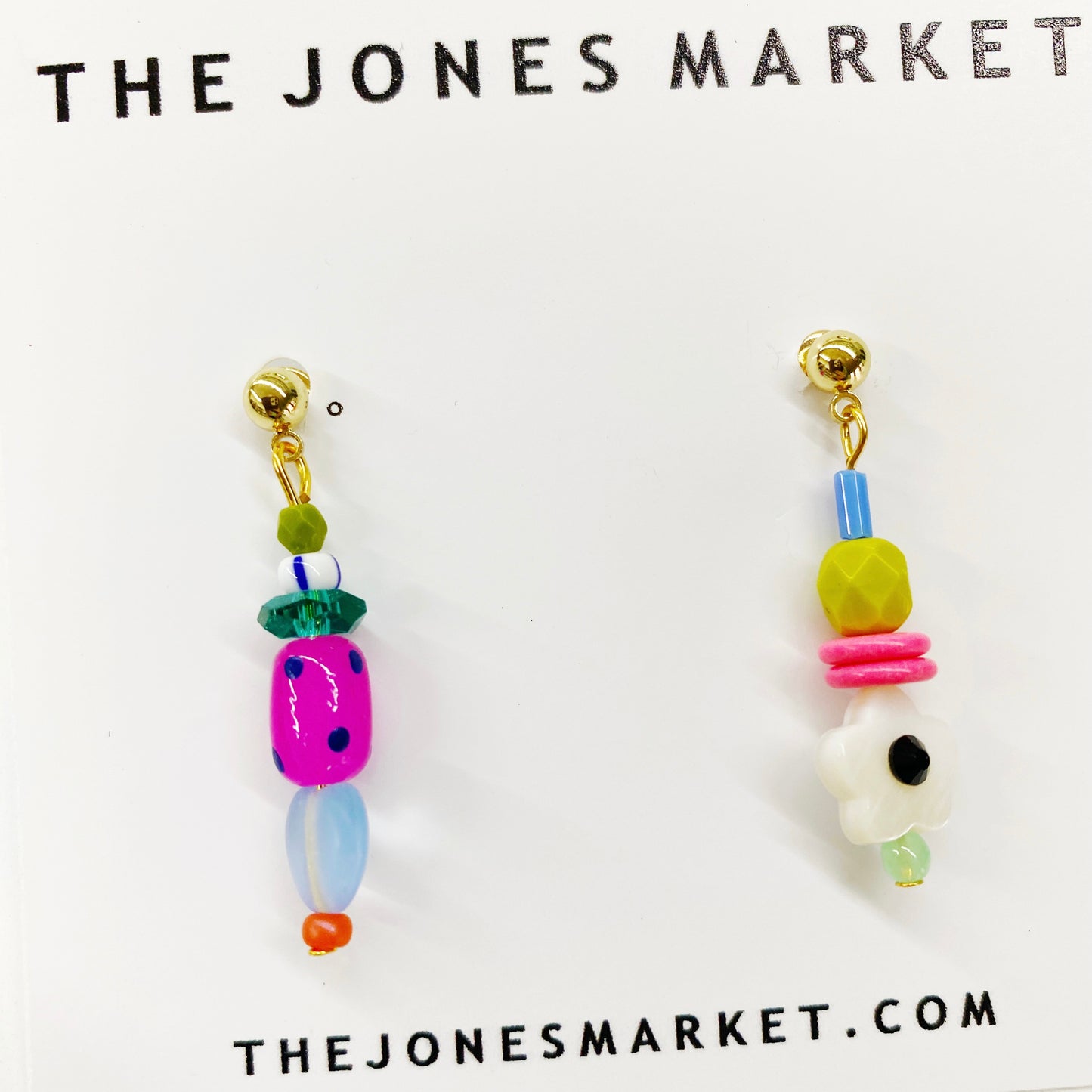 mix match two dangle earrings