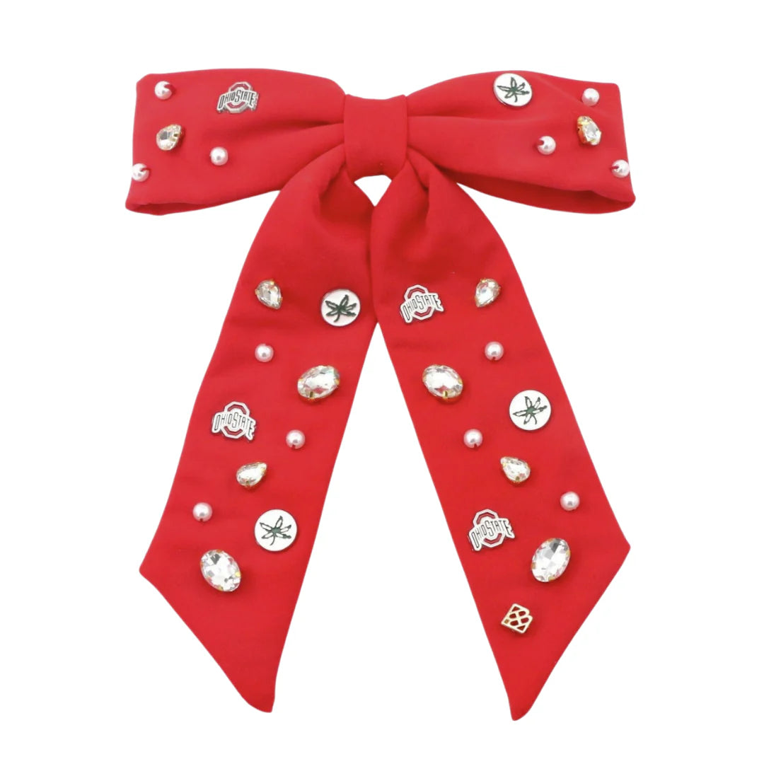 ohio state scarlet bow