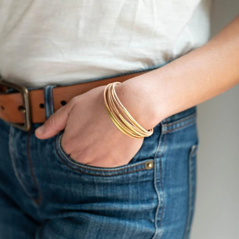 natural leather bracelet